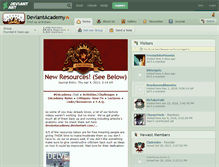 Tablet Screenshot of deviantacademy.deviantart.com
