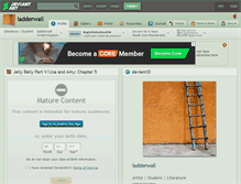 Tablet Screenshot of ladderwall.deviantart.com