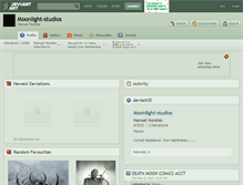 Tablet Screenshot of moonlight-studios.deviantart.com