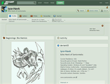 Tablet Screenshot of iyce-hawk.deviantart.com