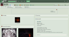 Desktop Screenshot of nervdot.deviantart.com