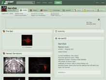 Tablet Screenshot of nervdot.deviantart.com