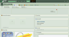 Desktop Screenshot of effectwebdesign.deviantart.com