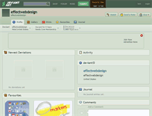 Tablet Screenshot of effectwebdesign.deviantart.com