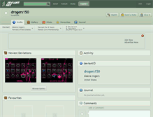 Tablet Screenshot of drogers150.deviantart.com