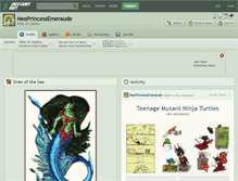 Tablet Screenshot of neoprincessemeraude.deviantart.com