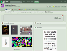 Tablet Screenshot of drawing-demon.deviantart.com