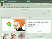 Tablet Screenshot of ladychippy.deviantart.com