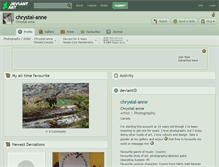Tablet Screenshot of chrystal-anne.deviantart.com