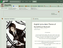 Tablet Screenshot of mayumiko.deviantart.com