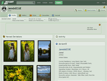 Tablet Screenshot of jaredxecue.deviantart.com