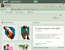 Tablet Screenshot of ice2cool.deviantart.com