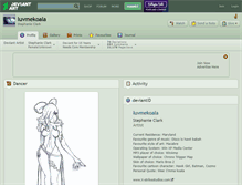 Tablet Screenshot of luvmekoala.deviantart.com