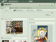Tablet Screenshot of dragynstorm.deviantart.com