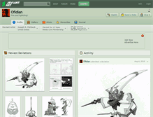 Tablet Screenshot of ofidian.deviantart.com