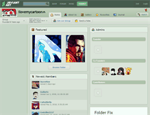 Tablet Screenshot of ilovemycartoon.deviantart.com