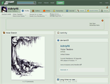 Tablet Screenshot of kidtrip98.deviantart.com