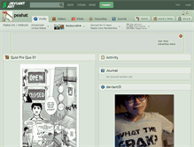 Tablet Screenshot of peahat.deviantart.com