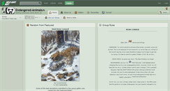 Desktop Screenshot of endangered-animals.deviantart.com
