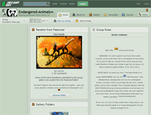 Tablet Screenshot of endangered-animals.deviantart.com