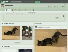 Tablet Screenshot of pamela-ibis.deviantart.com