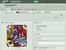 Tablet Screenshot of krystalookamiinu.deviantart.com