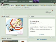 Tablet Screenshot of millychu.deviantart.com