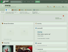 Tablet Screenshot of amarog.deviantart.com