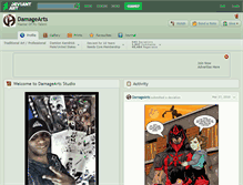 Tablet Screenshot of damagearts.deviantart.com