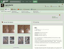 Tablet Screenshot of legendaerie.deviantart.com