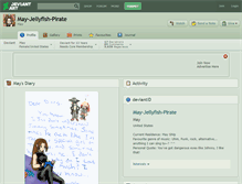 Tablet Screenshot of may-jellyfish-pirate.deviantart.com