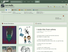Tablet Screenshot of corn-muffin.deviantart.com