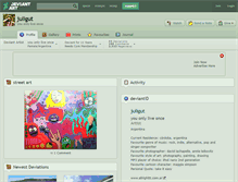 Tablet Screenshot of juligut.deviantart.com