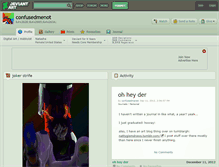 Tablet Screenshot of confusedmenot.deviantart.com