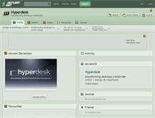 Tablet Screenshot of hyperdesk.deviantart.com