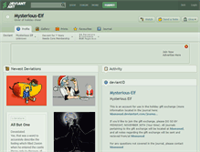 Tablet Screenshot of mysterious-elf.deviantart.com