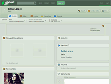 Tablet Screenshot of bella-lara-x.deviantart.com