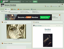 Tablet Screenshot of demon-chic0666.deviantart.com