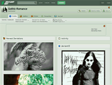 Tablet Screenshot of gothic-romance.deviantart.com