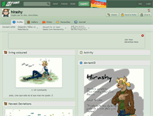 Tablet Screenshot of hirashy.deviantart.com