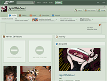 Tablet Screenshot of lightoftehdead.deviantart.com