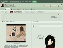 Tablet Screenshot of phonyprophet.deviantart.com