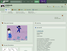 Tablet Screenshot of lxmatsuda.deviantart.com