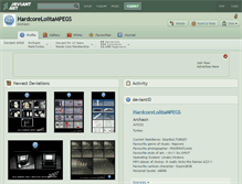 Tablet Screenshot of hardcorelolitampegs.deviantart.com