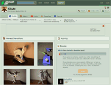 Tablet Screenshot of kikuto.deviantart.com