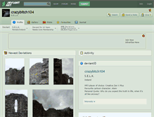 Tablet Screenshot of crazybitch104.deviantart.com