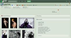 Desktop Screenshot of lunar-frost.deviantart.com