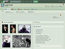 Tablet Screenshot of lunar-frost.deviantart.com