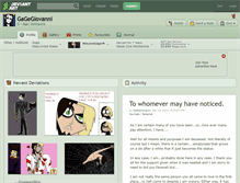 Tablet Screenshot of gagegiovanni.deviantart.com