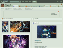 Tablet Screenshot of chingorolo.deviantart.com